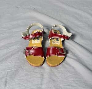 Vintage Disney Pals Made In Italy Wooden Clog Sandals Size 26